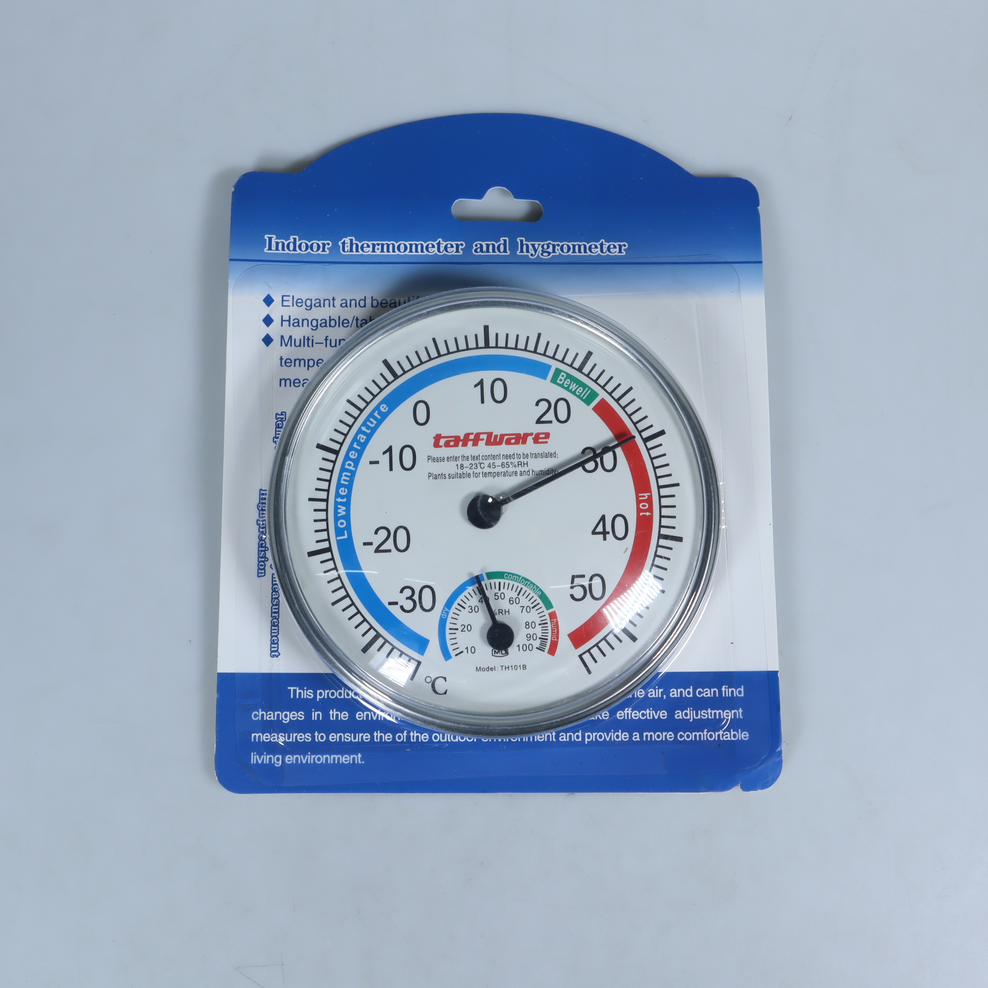 Gambar produk Taffware Analog Thermometer Hygrometer Temperature Humidity - TH101B