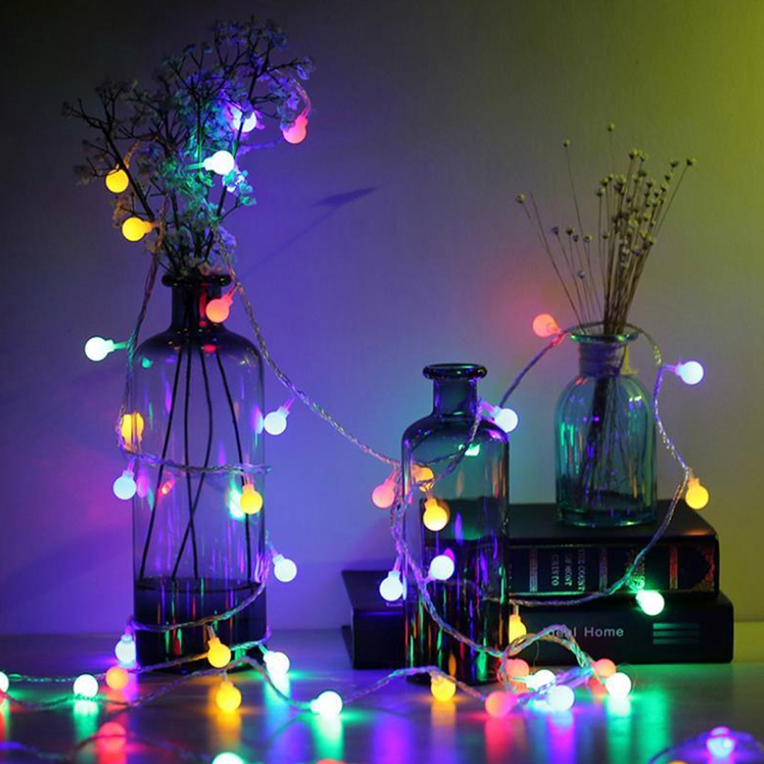 Gambar produk TaffLED Lampu Hias Gantung String Lights Model Bohlam Mini Waterproof 3M - ZYD0931