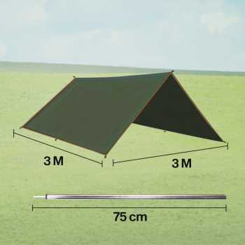 Gambar produk Flysheet Terpal Tenda Camping Waterproof Anti UV 3x3M - TL1