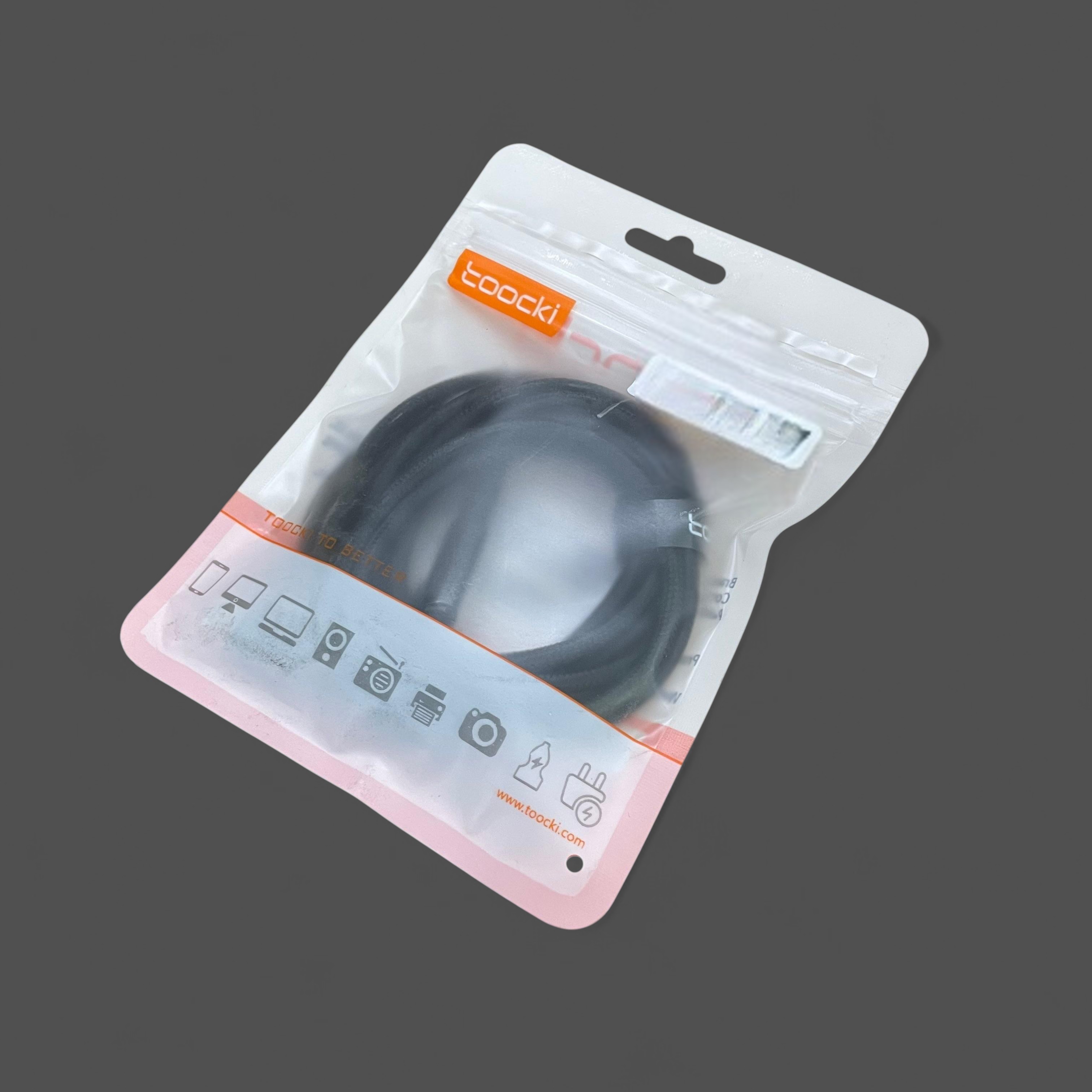 Gambar produk Toocki Kabel Data USB Type C to Type C Fast Charging L-Shape PD 60W 2M - TXCTT2-WY