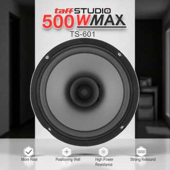 TaffSTUDIO Pcinener Speaker Subwoofer Mobil HiFi 6.5 Inch 500W 1 PCS - TS-601