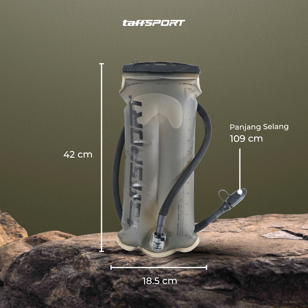 Gambar produk TaffSPORT Kantong Air Minum Water Bladder Bite Valve Hydration Bag 3L - TF2
