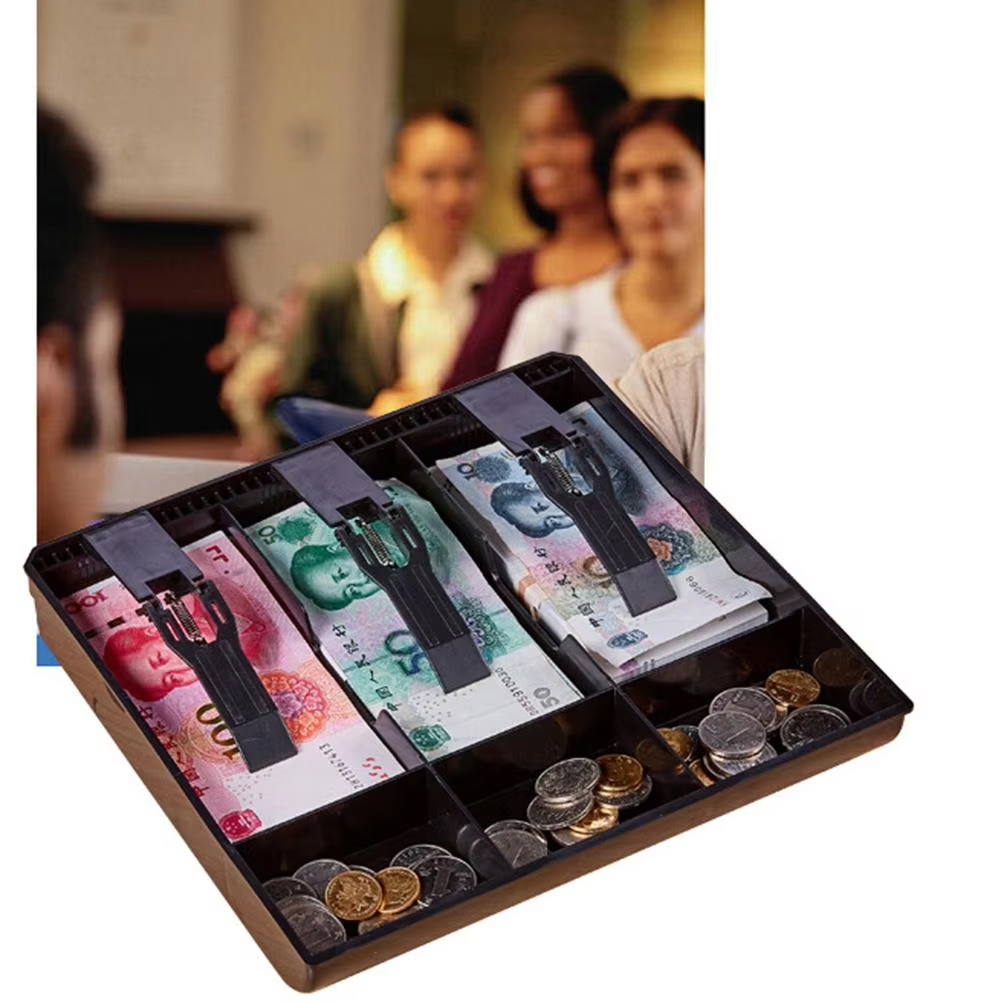 Gambar produk FED Laci Uang Kasir 3 Sekat Plastik Coin Cash Drawer Tray - INU146
