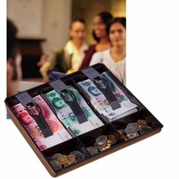 Gambar produk FED Laci Uang Kasir 3 Sekat Plastik Coin Cash Drawer Tray - INU146