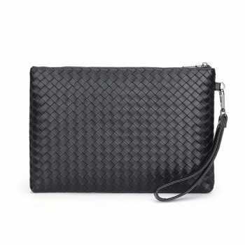 Gambar produk KIET Tas Genggam Kulit Motif Anyam Kulit Leather Clutch Bag - KT1912