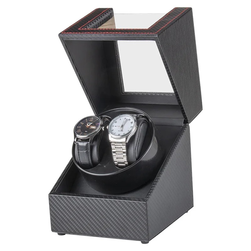 Gambar produk ZOEJOE Watch Winder Pemutar Jam Tangan Otomatis 3 Mode 2 Slot - W136T