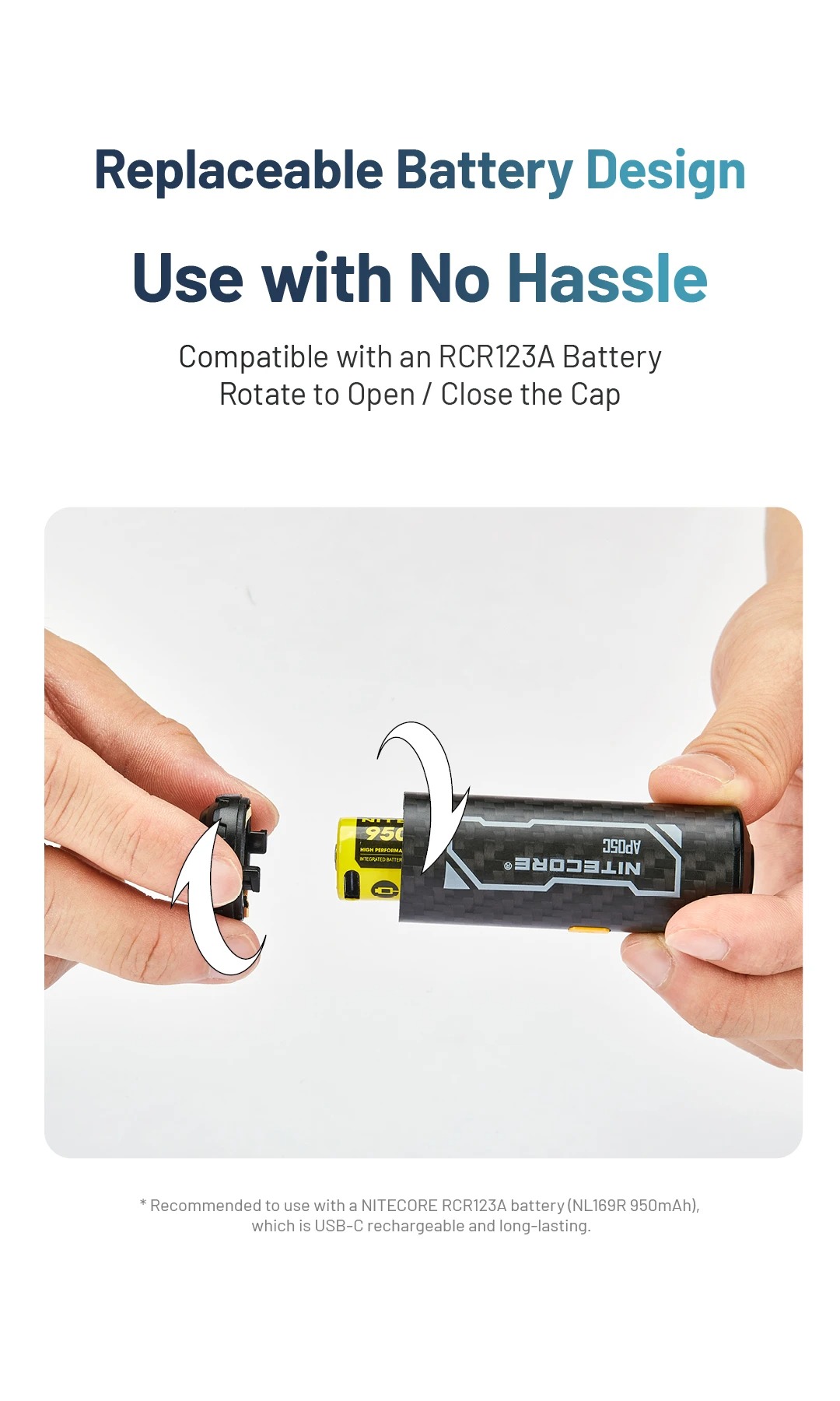 Gambar produk NITECORE Pompa Angin Elektrik Portable Air Pump Carbon Fiber 2.7 kPa - AP05C