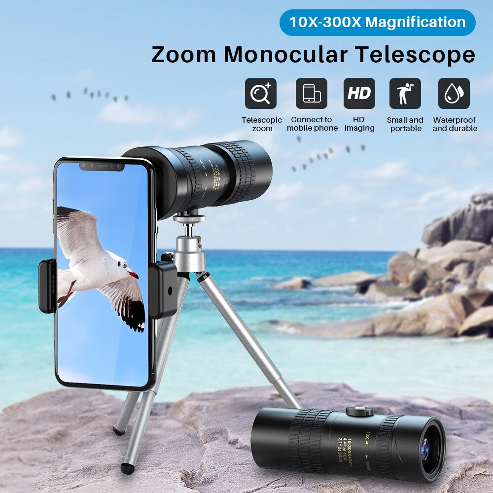 Gambar produk Axcell Monocular Zoom Telescope Long Range 10-300x40 - AXC44