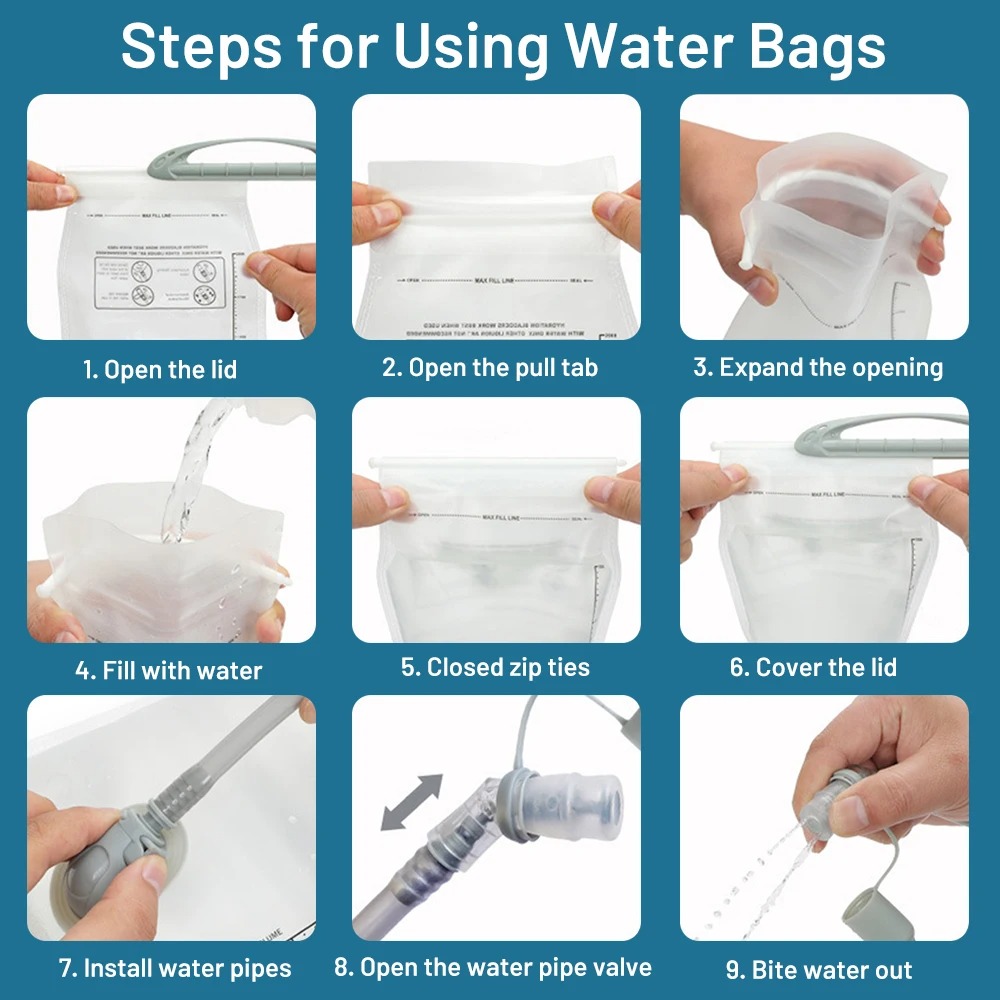 Gambar produk TaffSPORT Water Bladder Hydration Bag Kantung Air Minum Sepeda 2L - TF80