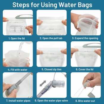 Gambar produk TaffSPORT Water Bladder Hydration Bag Kantung Air Minum Sepeda 2L - TF80