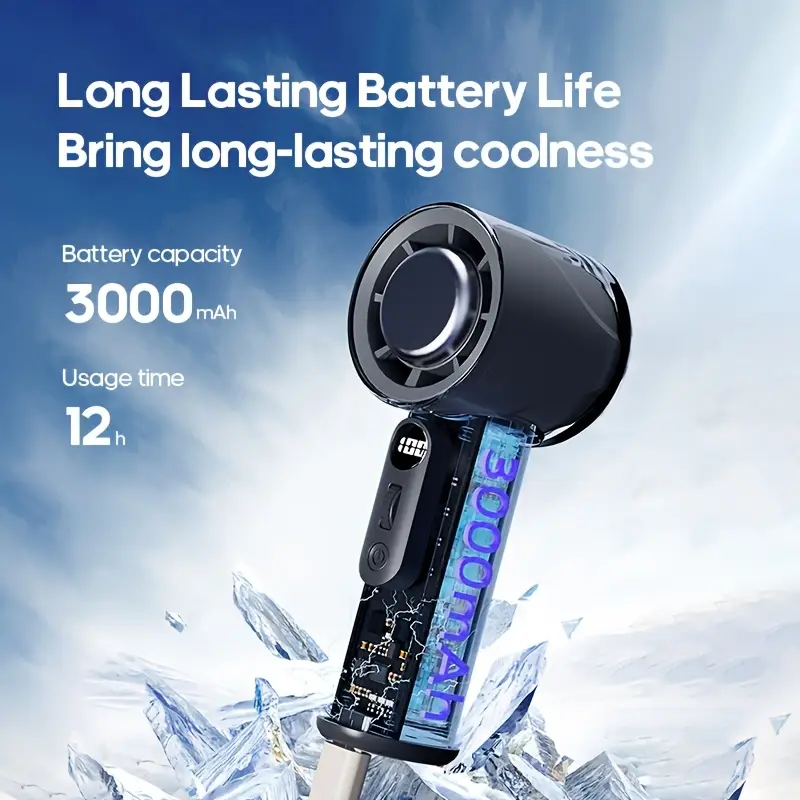 Gambar produk IFAN Kipas Mini Genggam Portable Kompres Dingin Handheld Fan 3000mAh - Q4