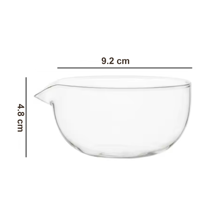 Gambar produk COOKYU Mangkuk Teh Chawan Kaca Transparent Japanese Matcha Bowl 190ml - CO7