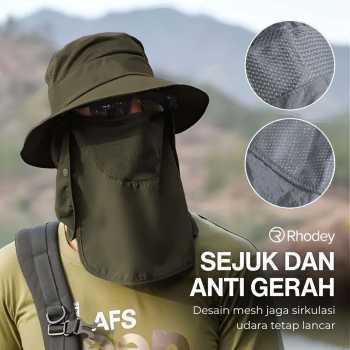 Gambar produk Rhodey Topi Rimba Outdoor Anti UV Waterproof Boonie Hat Nylon - GL012