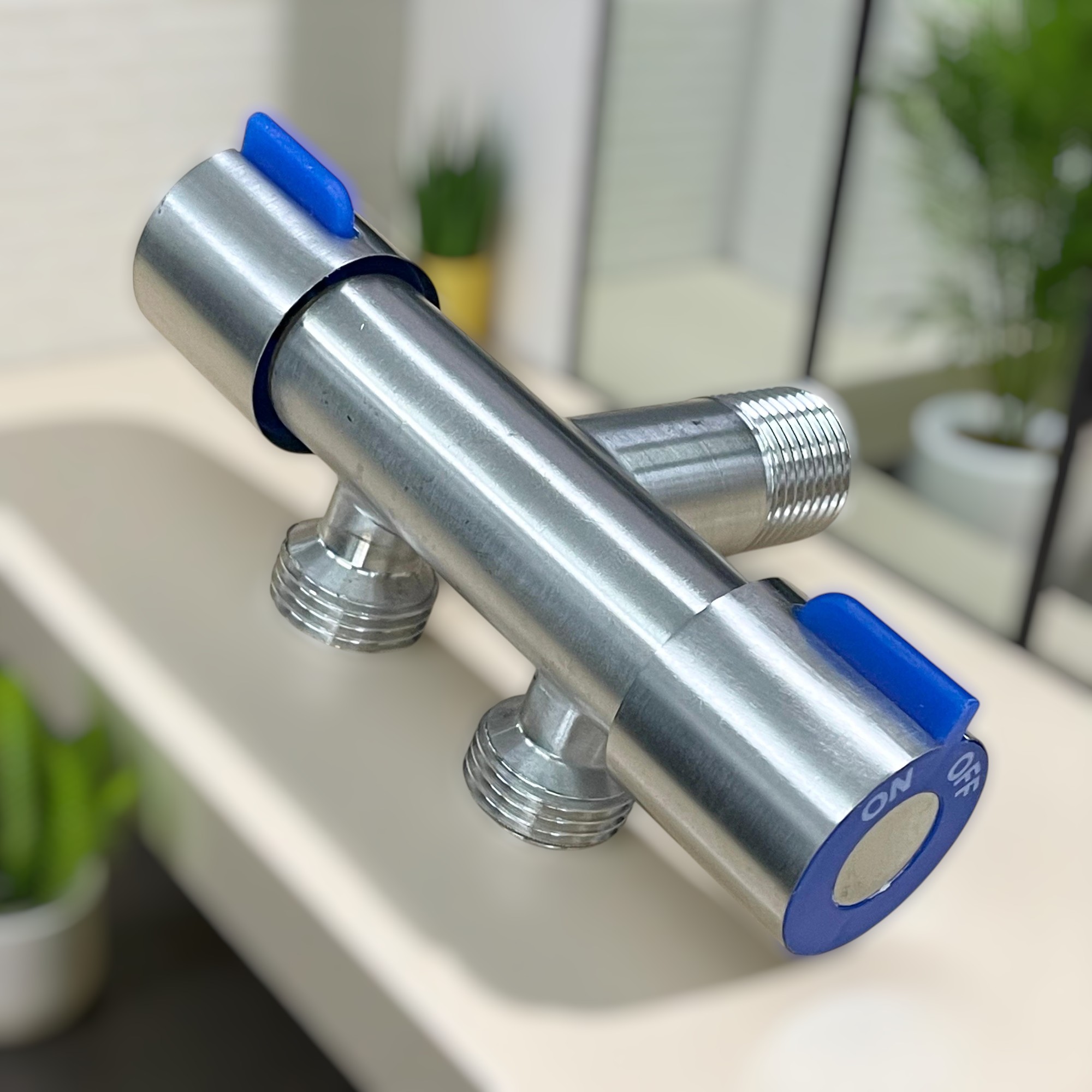 Gambar produk WASHON Keran Air Faucet 2in1 Water Mop Pool Handheld Stainless Steel - A1