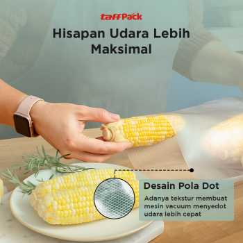 Gambar produk TaffPACK Plastik Vacuum Makanan Sealer Storage Bag 100 PCS 28x50cm - HK-08