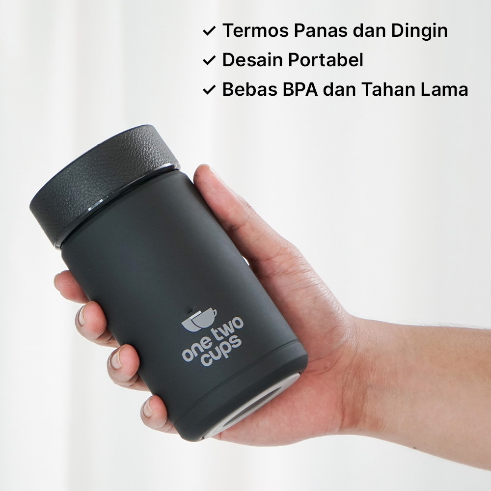 Gambar produk One Two Cups Botol Minum Termos Stainless Steel BPA Free 400ml - K623