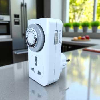 Gambar produk Fascia Mechanical Timer Switch Analog 24 Jam 16A 220V 3600W - MT01A-VN