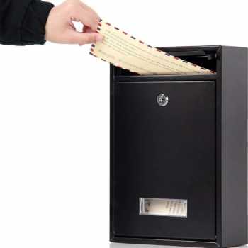 Gambar produk KAHOZI Kotak Surat Pos Metal Mailbox Outdoor with Lock 32x22x8.5cm - KH-32