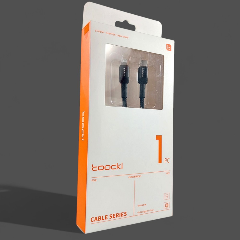 Gambar produk Toocki Kabel Data Type-C to Lightning Fast Charging Braided 2.4A 20W 1M - TXCTL- HY01