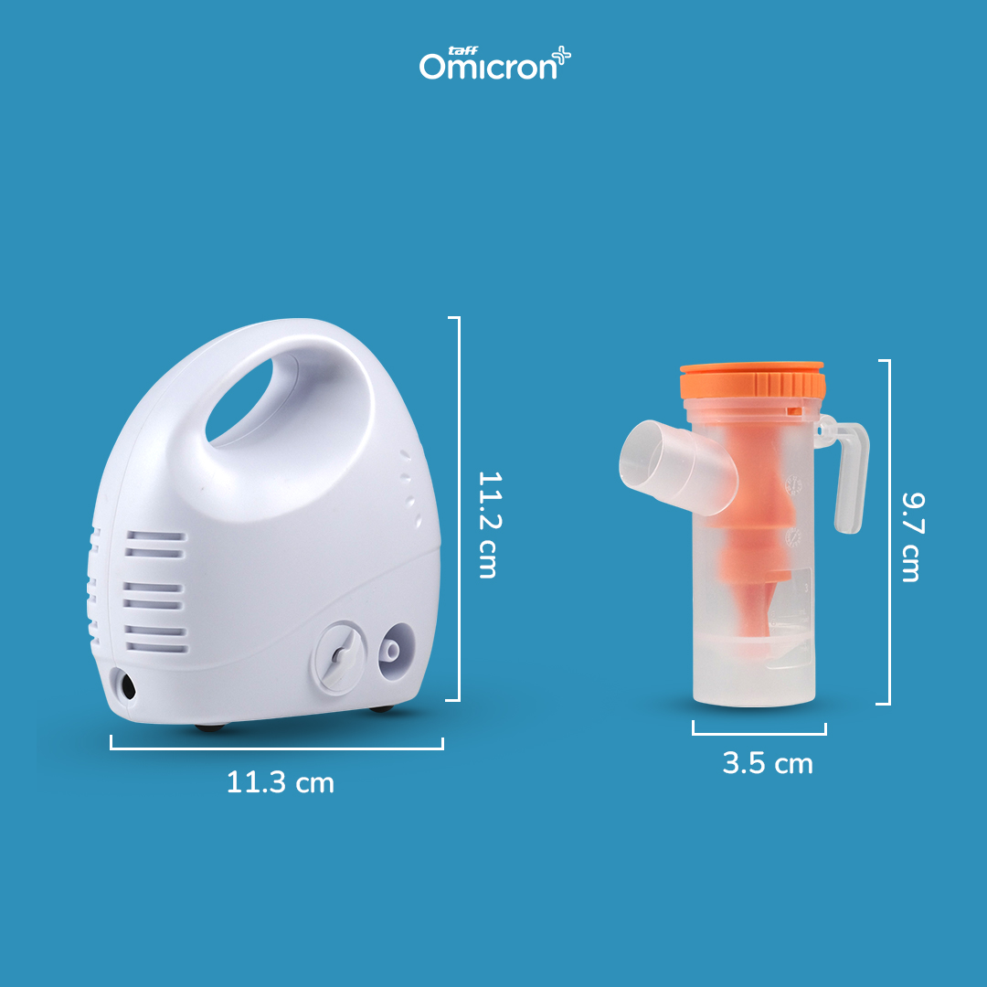 Gambar produk TaffOmicron Alat Terapi Pernapasan Compressor Nebulizer Inhaler - GS-302