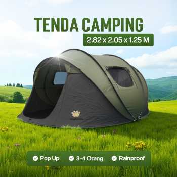 KingRunning Tenda Camping Lipat Otomatis 3-4 Orang Waterproof - S-T414