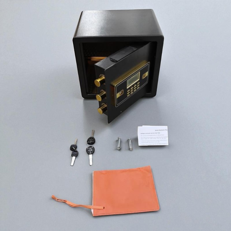 Gambar produk INTHHEEL Kotak Brankas Hotel Mini Home Safe Box Anti-Theft 35x30x30cm - B0D72