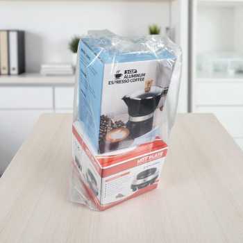 Gambar produk One Two Cups Moka Pot Espresso Coffee Maker 3 Cup 150ml with Heater - WY-03E