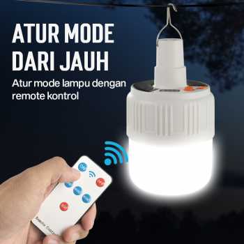 Gambar produk OOBEST Lampu LED Camping Tenda Solar Waterproof Cool White with Remote - ZJ-V51