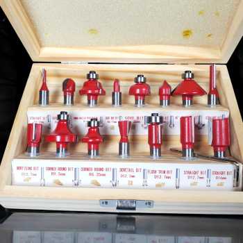 Gambar produk RCT Mata Bor Tungsten Carbide Router Bit Woodworking 8mm 15 PCS - RCT-15