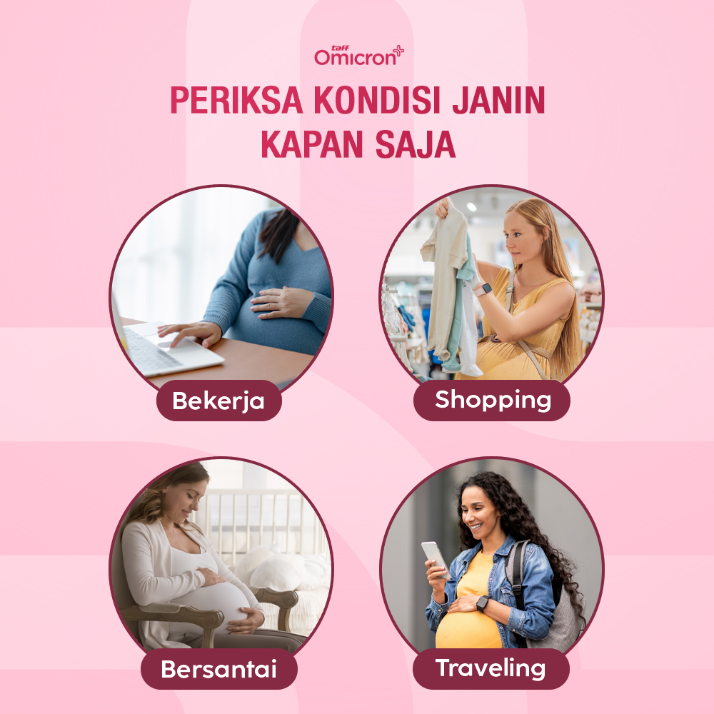 Gambar produk TaffOmicron Alat Deteksi Jantung Janin Fetal Doppler Heartrate Monitor - FH-A01