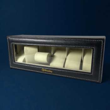 Gambar produk Rhodey Kotak Penyimpanan Jam Tangan Storage Organizer Watch Box 6 Slot - LS-006