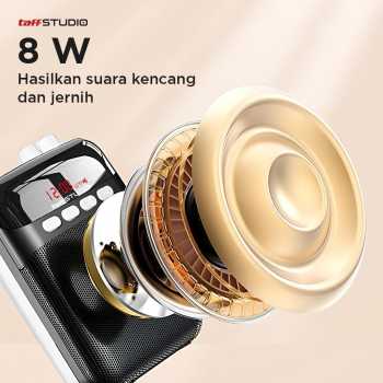 Gambar produk TaffSTUDIO Speaker Pinggang Bluetooth Voice Amplifier Wired 8W - S26