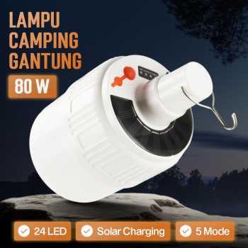 Gambar produk OOBEST Lampu LED Camping Tenda Solar Waterproof Cool White with Remote - ZJ-V51