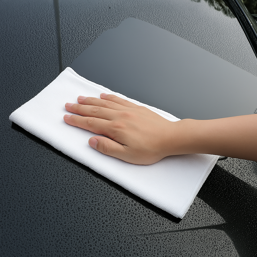 Gambar produk HAIFENG Kain Lap Microfiber Mobil Cleaning Towel Soft High Absorption 30x60cm - HF30