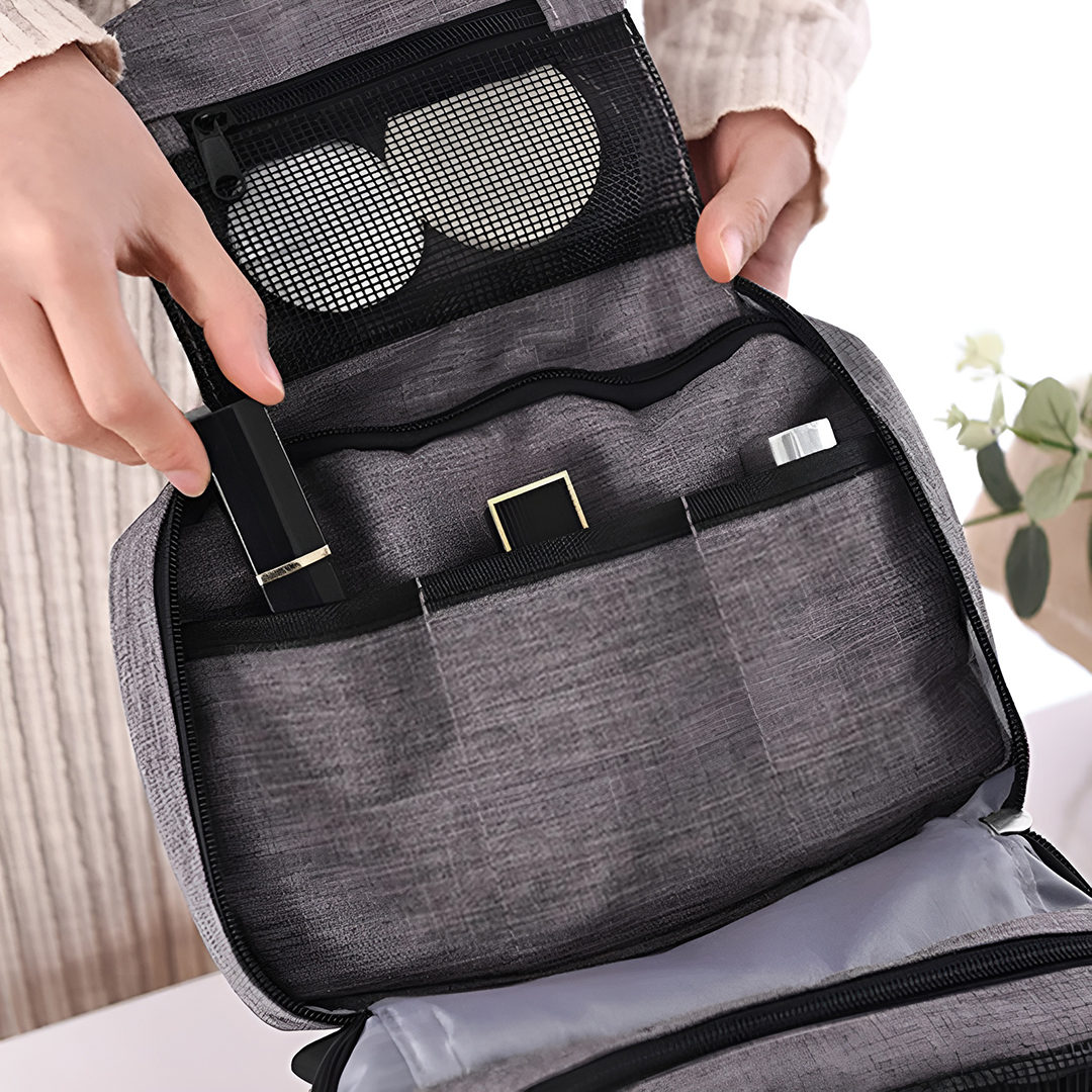 Gambar produk QEHIIE Hanging Travel Bag Folding Organizer Tas Lipat Multi Layer - QE24