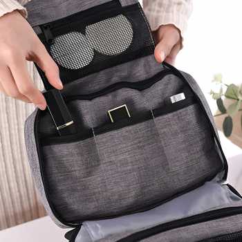 Gambar produk QEHIIE Hanging Travel Bag Folding Organizer Tas Lipat Multi Layer - QE24