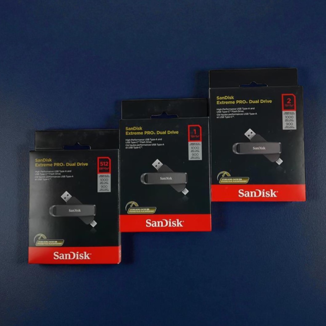 Gambar produk SanDisk Extreme PRO USB Dual Drive Up to 1000MB/s USB Type-C USB3.2 2TB - SDDDE1