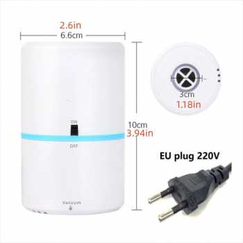 Gambar produk MAXIMA Pompa Vakum Baju Elektrik Vacuum Bag Pump EU Plug 55W - GR-202