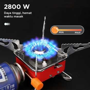 Gambar produk KOVAB Kompor Gas Portable Mini Lipat Outdoor Ultralight Camping Stove - K-202