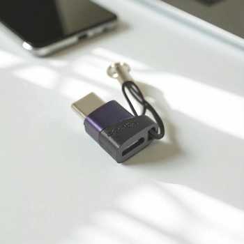 Gambar produk Toocki OTG Type C to Micro USB Adapter Converter 480Mbps with Lanyard - TZJTMC-JG05