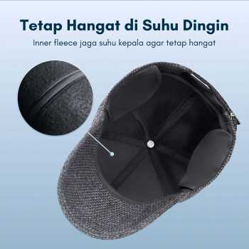 Gambar produk EDIKO Topi Baseball Unisex Cap Ear Warm Protection Penutup Telinga - K515