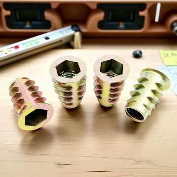 Gambar produk FMA Mur Ulir Zinc Alloy Rivet Nuts with Inner Outer Teeth 6mm 50PCS - F-50M6
