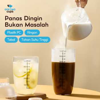 Gambar produk One Two Cups Cocktail Shaker Mixer Bartender Cobbler Cup Style 700ml - B0569