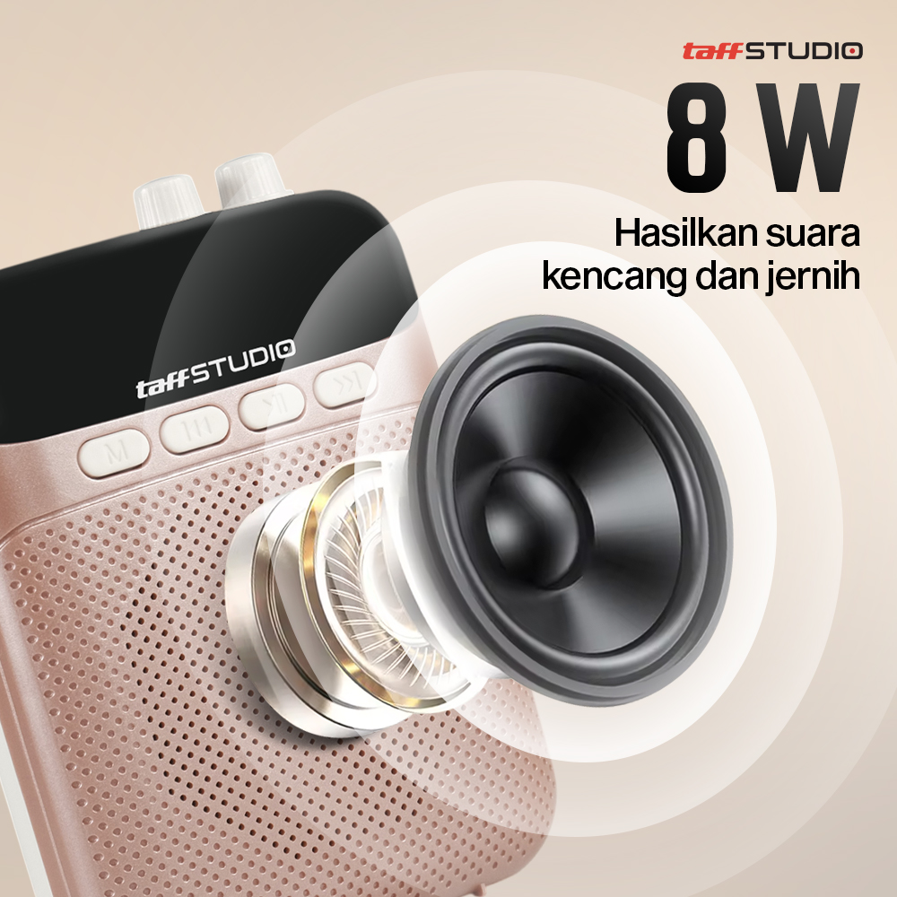 Gambar produk TaffSTUDIO Speaker Pinggang Bluetooth Voice Amplifier Wireless 8W - S26