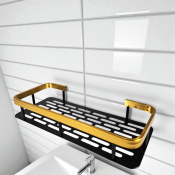 Gambar produk CANRY Rak Gantung Kamar Mandi Dapur Organizer Rack Aluminium - CR530