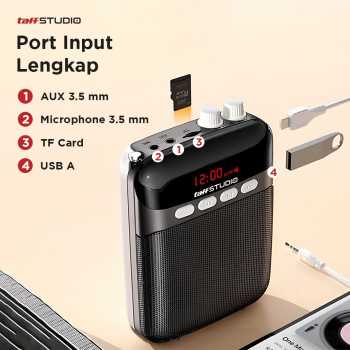 Gambar produk TaffSTUDIO Speaker Pinggang Bluetooth Voice Amplifier Wired 8W - S26