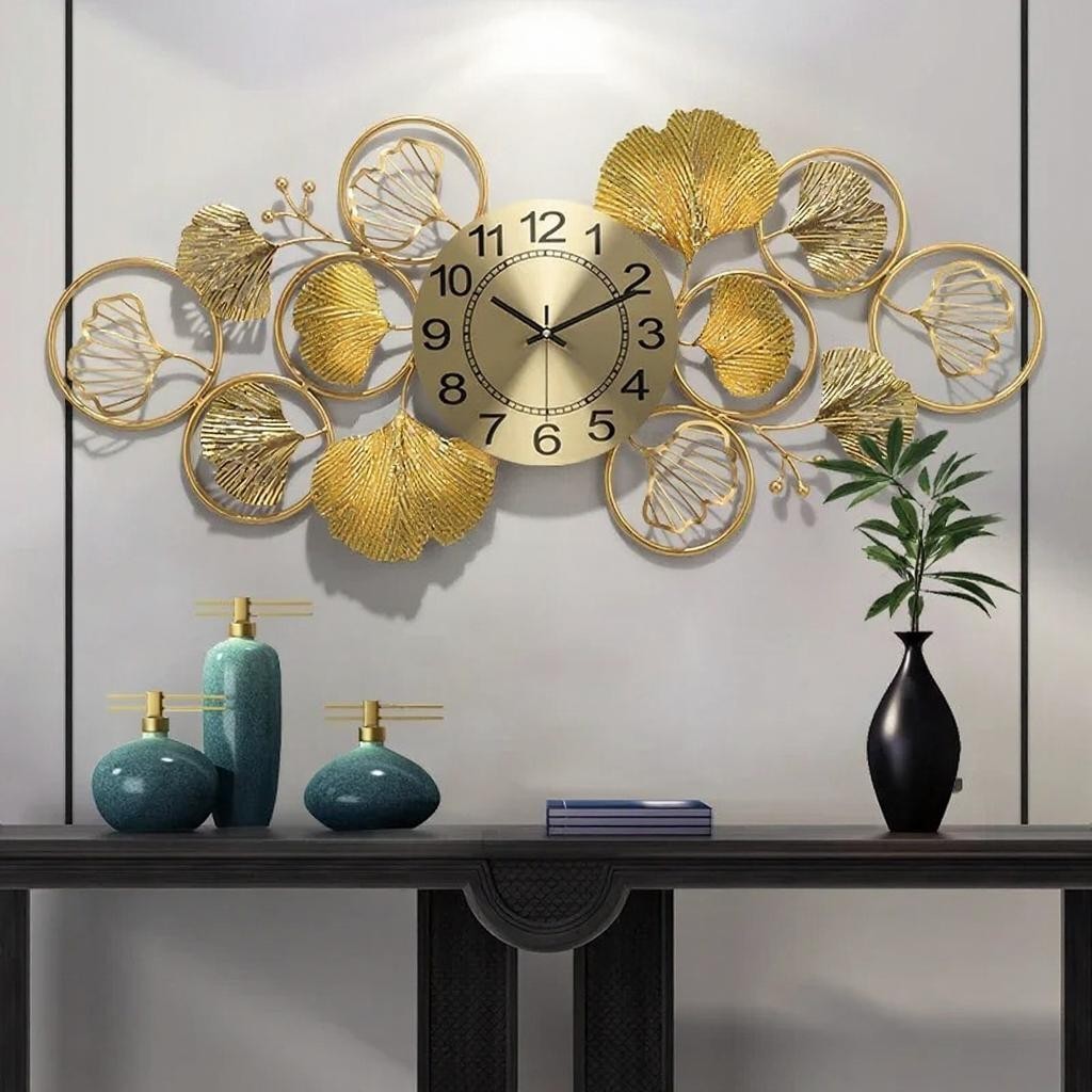 Gambar produk TaffHOME Jam Dinding Dekorasi Quartz Luxury European Style 40x90cm - 2283
