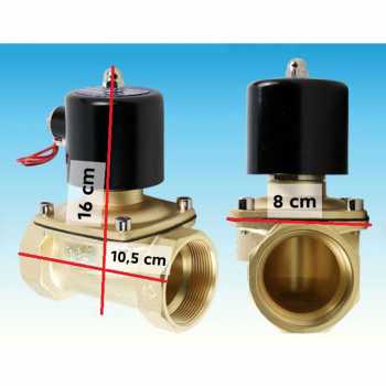 Gambar produk Geerte Solenoid Water Valve Keran Otomatis Normal Close 220V 1.5 Inch - 2W-400-40
