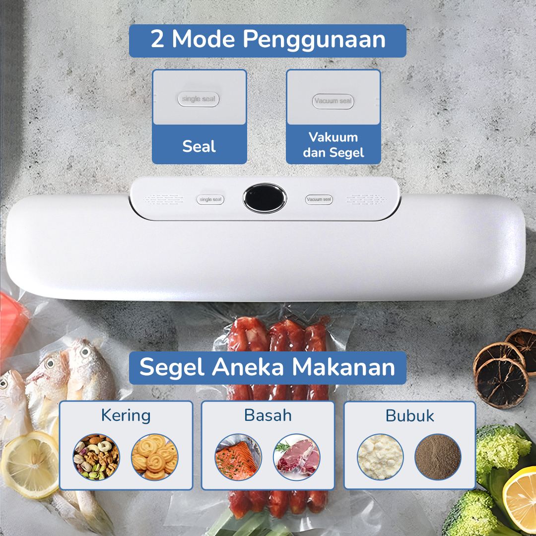 Gambar produk TFALO Alat Vakum Makanan Vacuum Sealer Packaging Machine with Bag - FK-7912
