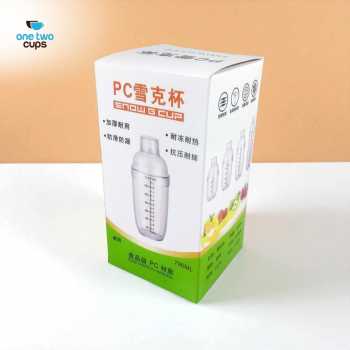 Gambar produk One Two Cups Cocktail Shaker Mixer Bartender Cobbler Cup Style 700ml - B0569